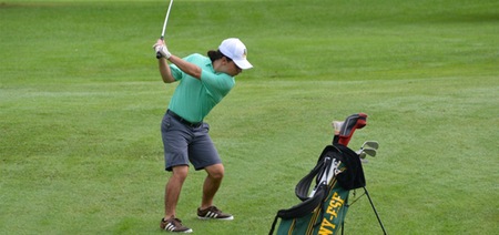The men's golf team play in back-to-back competitions