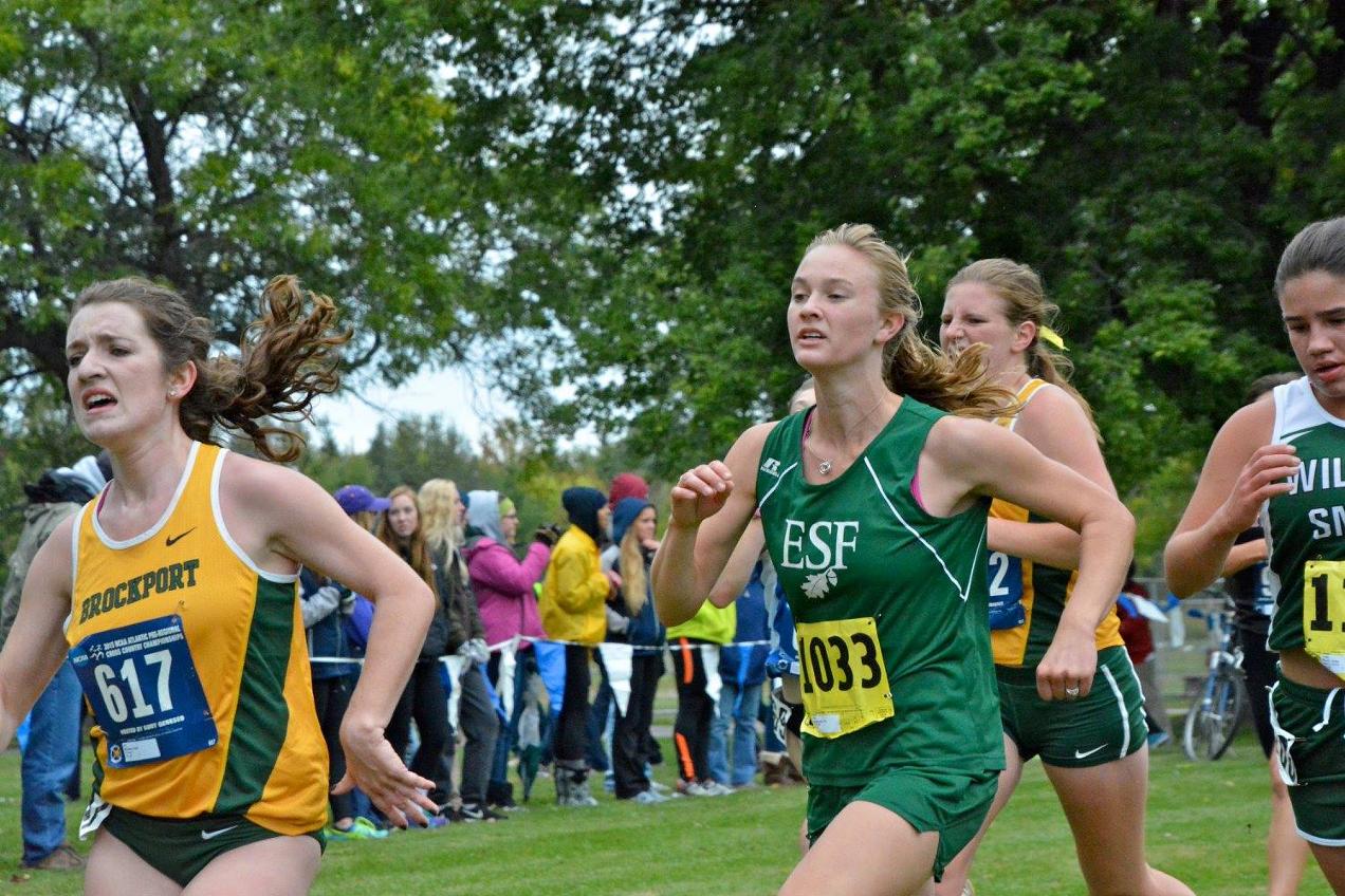 Elle Palmer in action at the Geneseo Invitational (photo courtesy of Bob Beary)